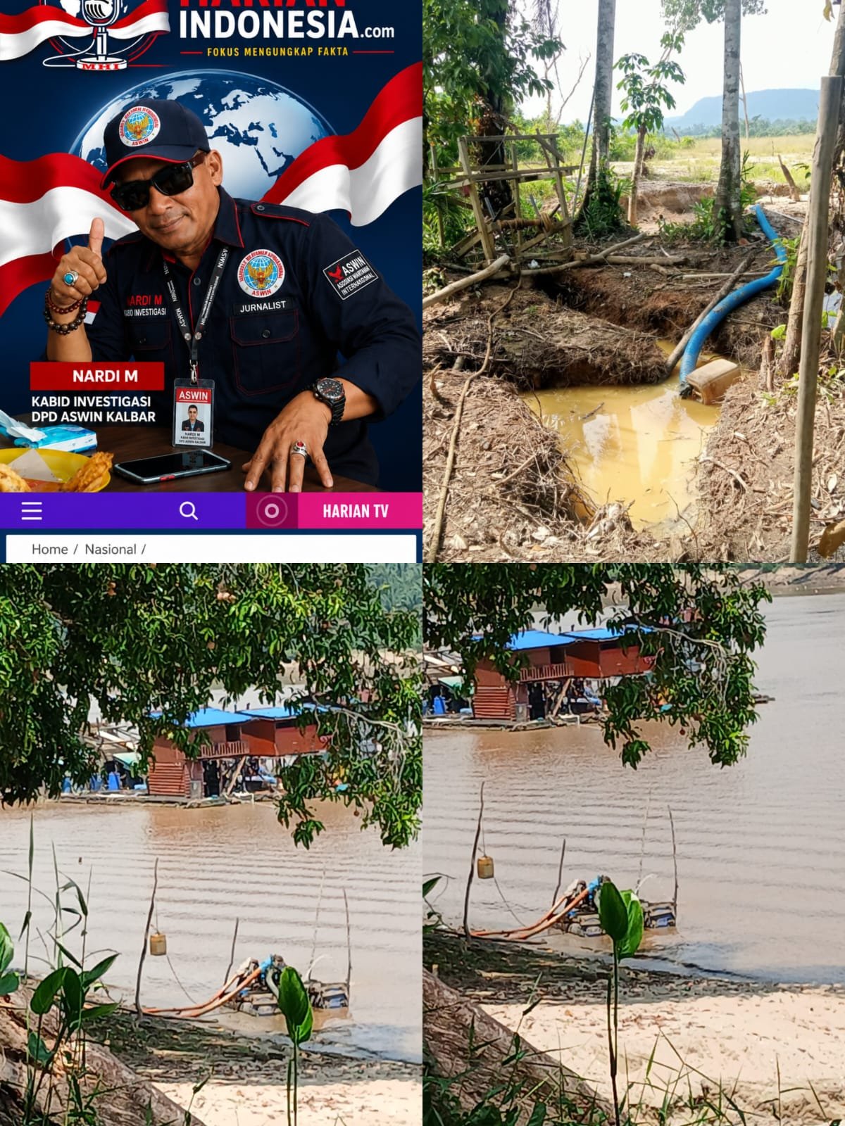 Aktivitas PETI di Sanggau Kembali Marak, Bergeser ke Sungai Bandung, ASWIN Desak Polsek Bergerak